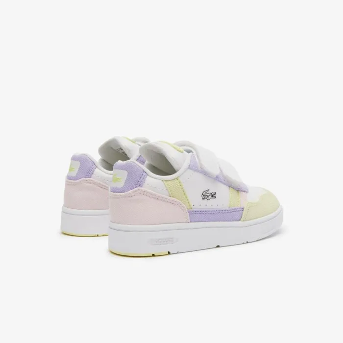 Shoes and Accessories Kids Lacoste Infants039 TClip Sneakers Whitepink B53