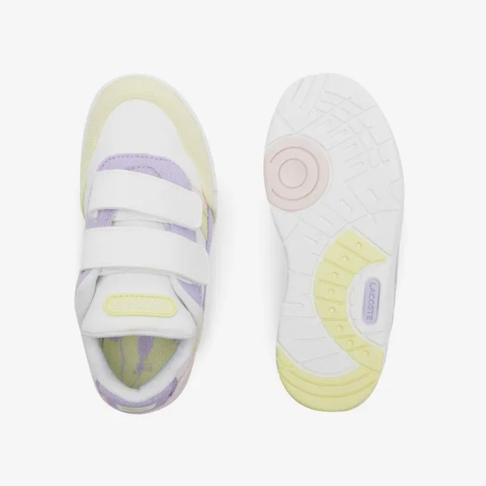 Shoes and Accessories Kids Lacoste Infants039 TClip Sneakers Whitepink B53