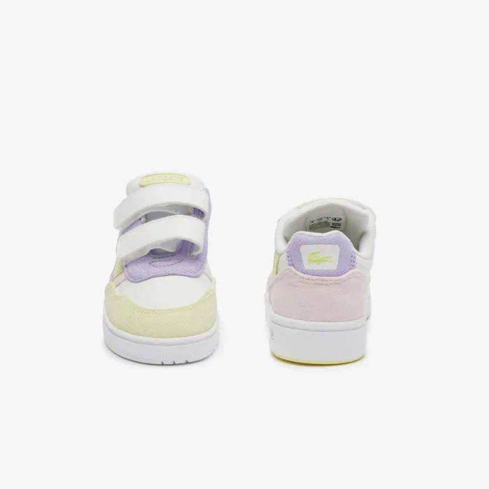 Shoes and Accessories Kids Lacoste Infants039 TClip Sneakers Whitepink B53