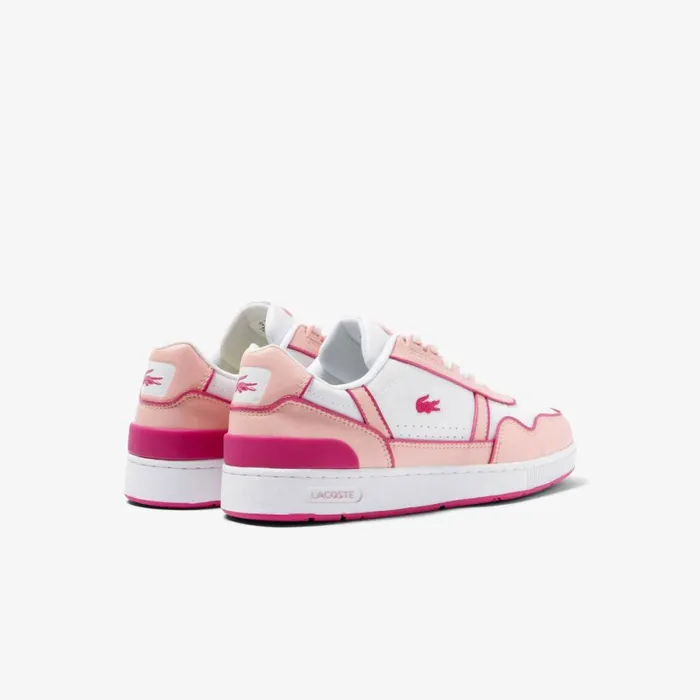 Shoes and Accessories Kids Lacoste Juniors ColorPop TClip Sneakers Whtlt Pink 1y9