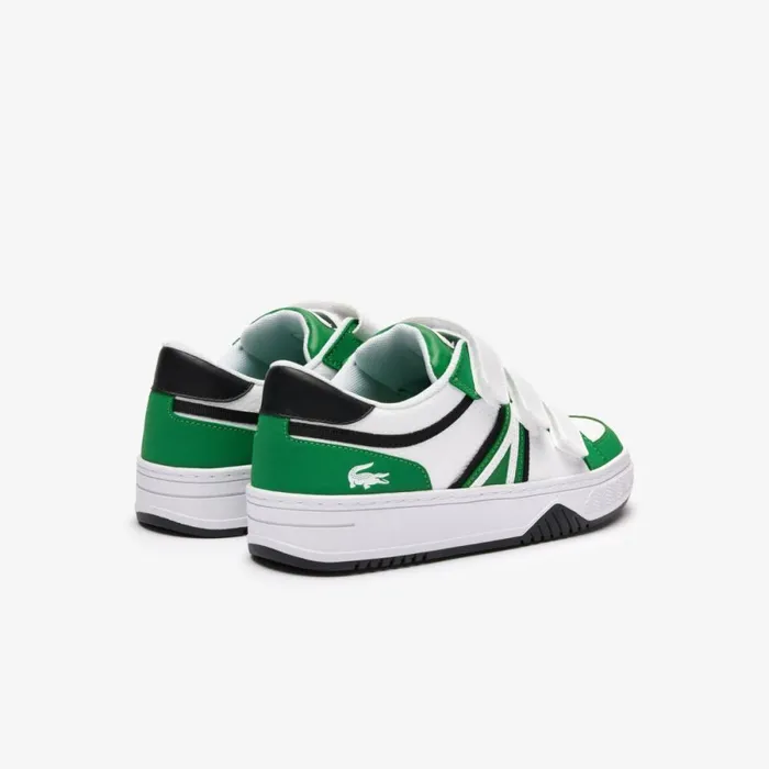 Shoes and Accessories Kids Lacoste Juniors L001 Sneakers Dk Grnwht 2d2