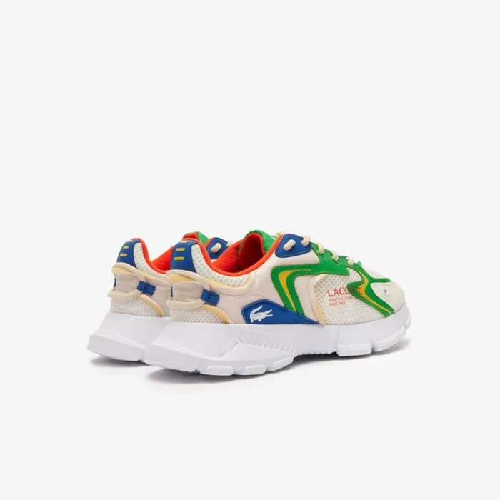 Shoes and Accessories Kids Lacoste Juniors L003 Neo Textile Sneakers Whiteblue 080