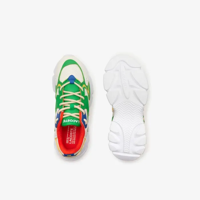 Shoes and Accessories Kids Lacoste Juniors L003 Neo Textile Sneakers Whiteblue 080