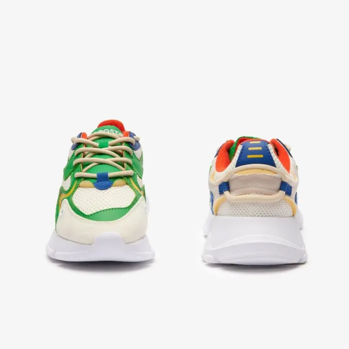 Shoes and Accessories Kids Lacoste Juniors L003 Neo Textile Sneakers Whiteblue 080