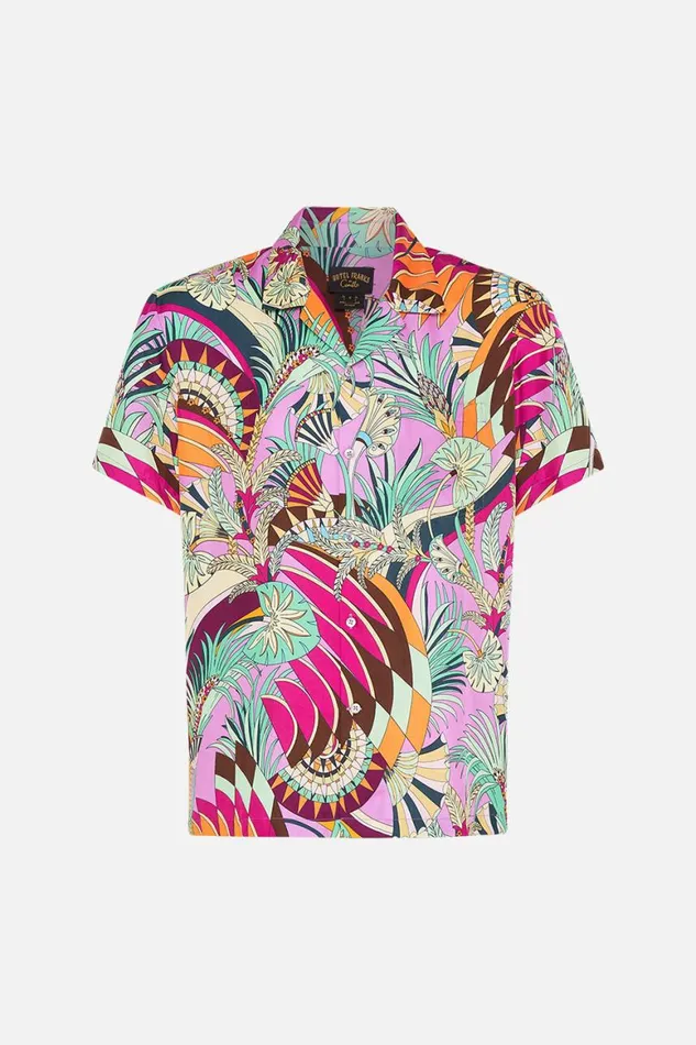 SHORT SLEEVE CAMP COLLARED SHIRT GIZA GODDESS Giza Goddess Mens Camilla Shirts