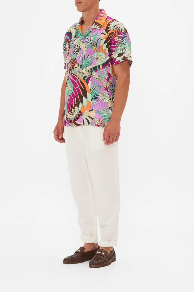 SHORT SLEEVE CAMP COLLARED SHIRT GIZA GODDESS Giza Goddess Mens Camilla Shirts