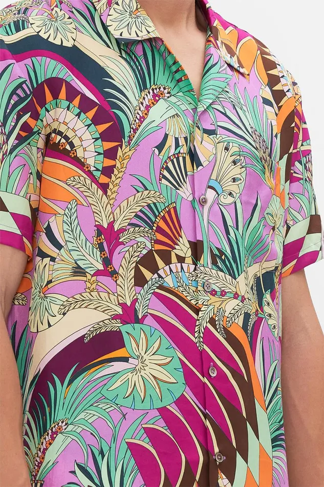 SHORT SLEEVE CAMP COLLARED SHIRT GIZA GODDESS Giza Goddess Mens Camilla Shirts