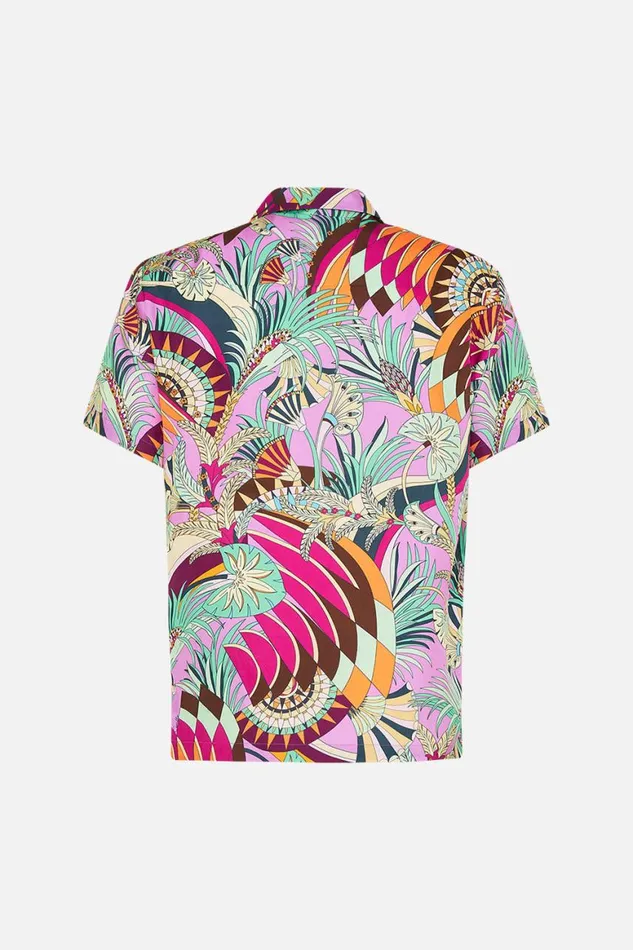 SHORT SLEEVE CAMP COLLARED SHIRT GIZA GODDESS Giza Goddess Mens Camilla Shirts