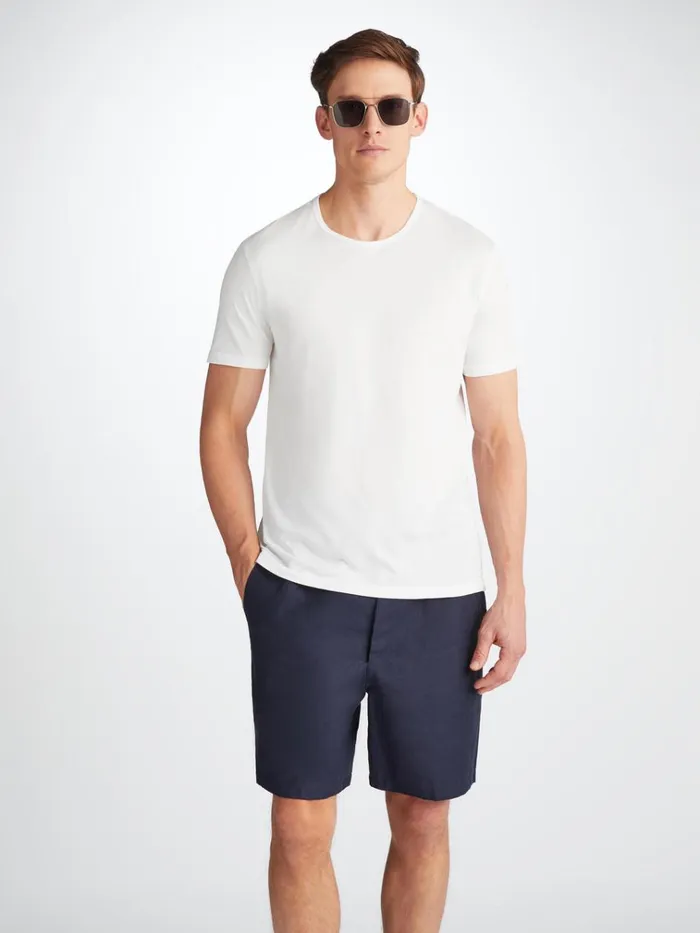 Short Sleeve TShirts Men Derek Rose TShirt Riley Pima Cotton White