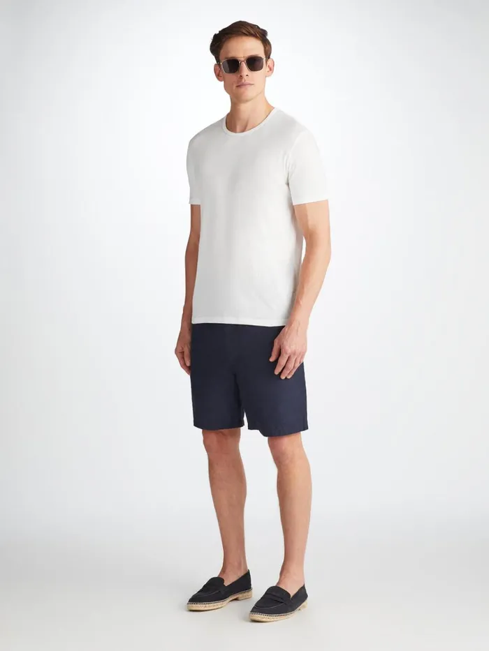 Short Sleeve TShirts Men Derek Rose TShirt Riley Pima Cotton White