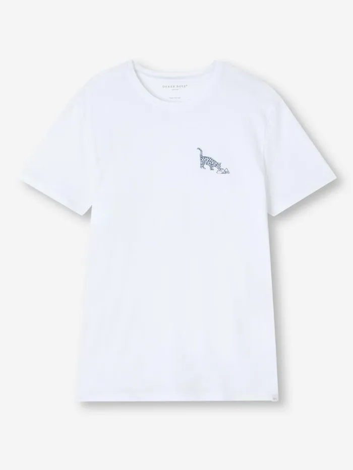 Short Sleeve TShirts Men Derek Rose TShirt Ripley 16 Pima Cotton White