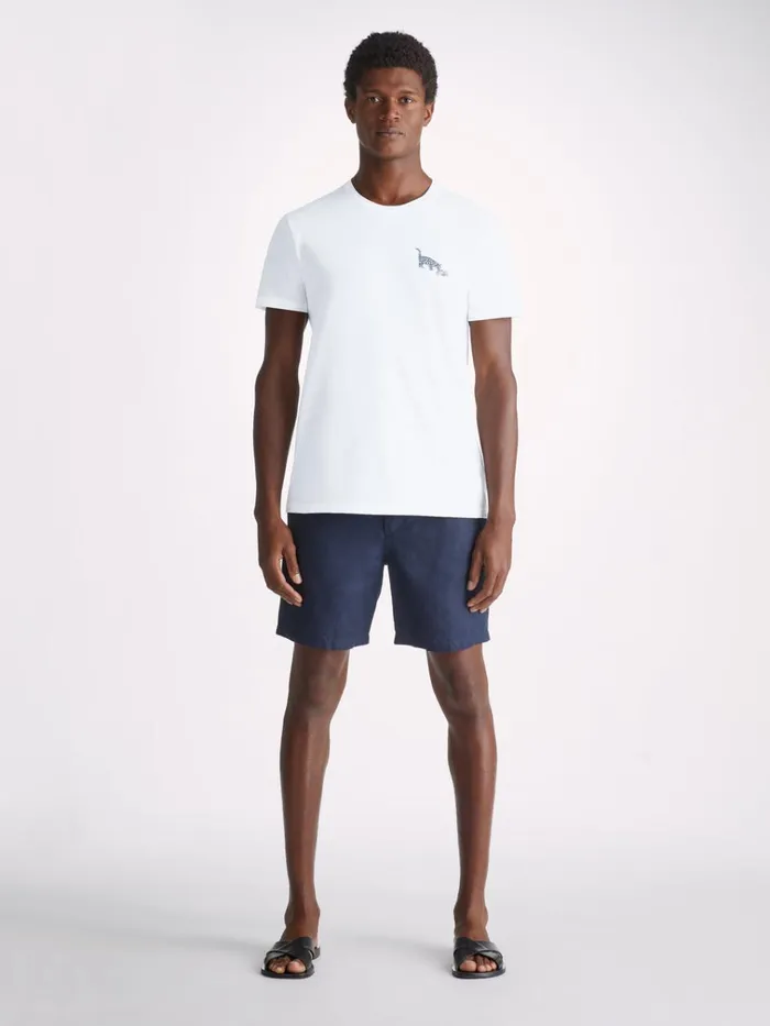 Short Sleeve TShirts Men Derek Rose TShirt Ripley 16 Pima Cotton White