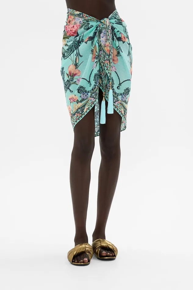 SHORT TASSEL SARONG PETAL PROMISE LAND Petal Promise Land Womens Camilla Sarongs