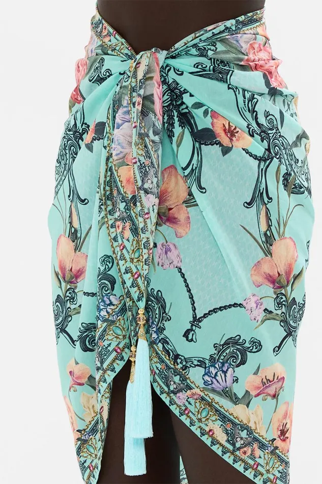 SHORT TASSEL SARONG PETAL PROMISE LAND Petal Promise Land Womens Camilla Sarongs