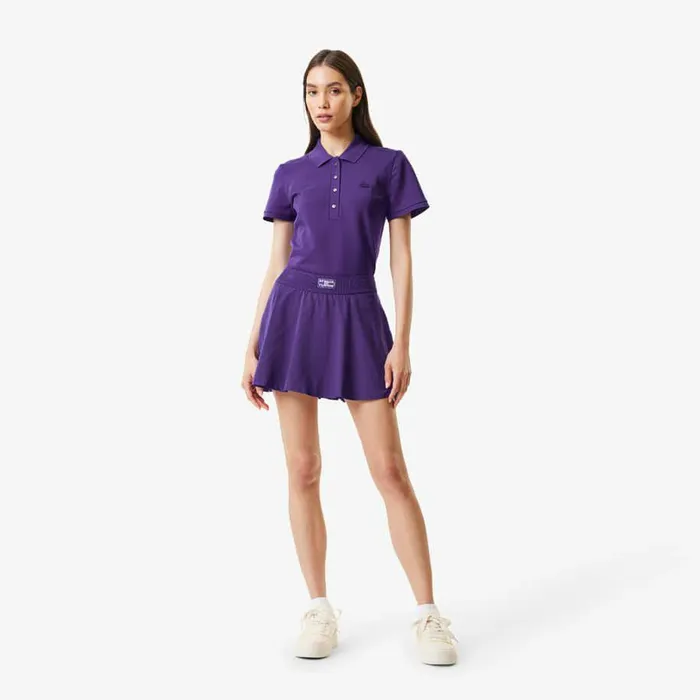 Shorts and Skirts Women Lacoste Women039s Pleated Back UltraDry Tennis Skirt Purple Ni9