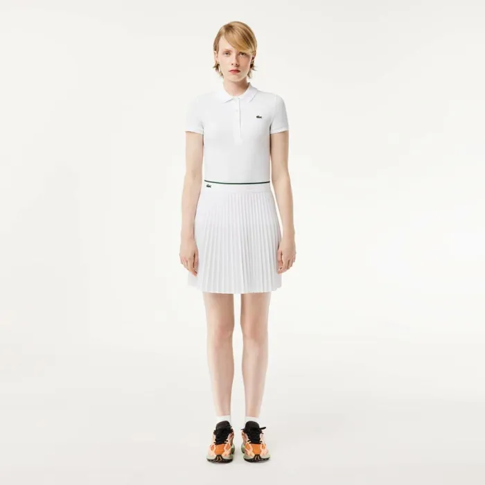 Shorts and Skirts Women Lacoste Women039s Pleated Skirt White 001