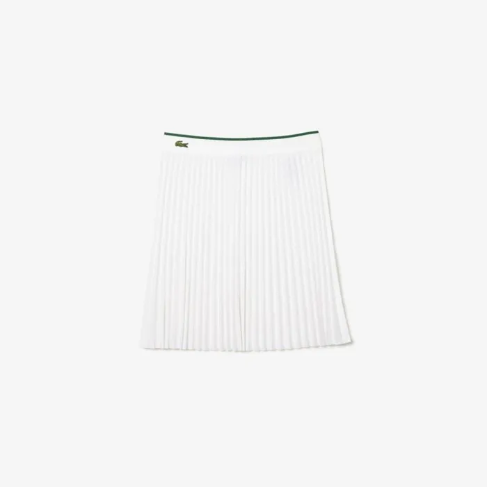 Shorts and Skirts Women Lacoste Women039s Pleated Skirt White 001