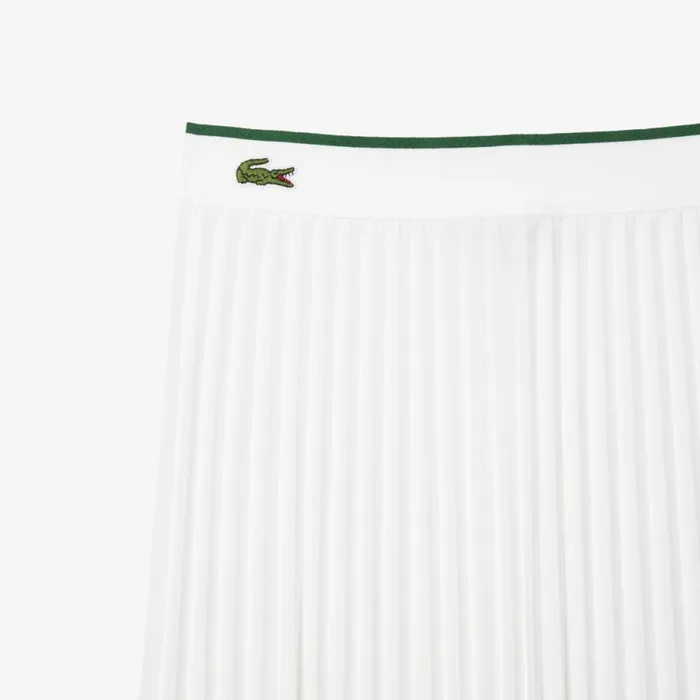 Shorts and Skirts Women Lacoste Women039s Pleated Skirt White 001