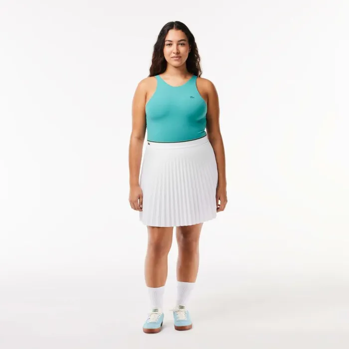 Shorts and Skirts Women Lacoste Women039s Pleated Skirt White 001