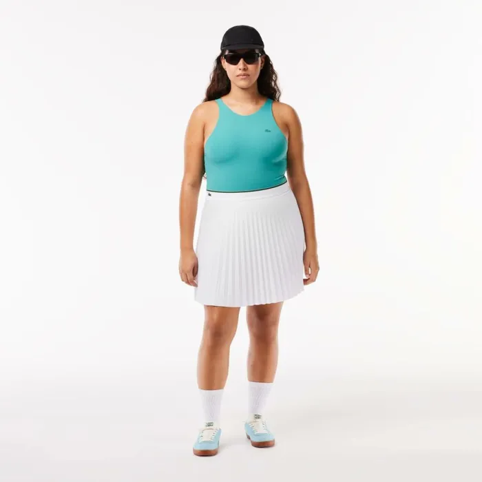 Shorts and Skirts Women Lacoste Women039s Pleated Skirt White 001