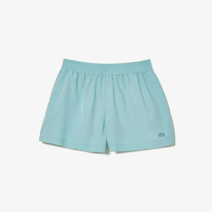 Shorts and Skirts Women Lacoste Womens Cotton Poplin Shorts Blue K98