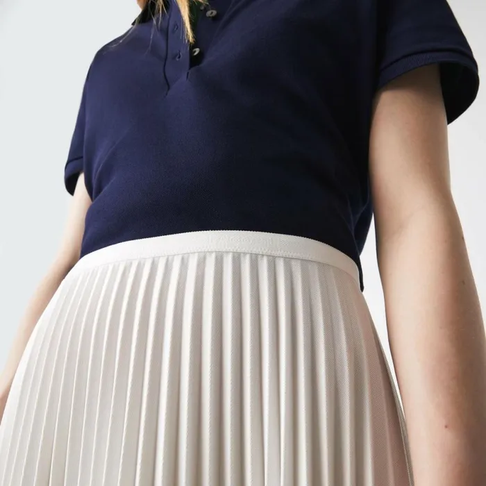 Shorts and Skirts Women Lacoste Womens Flowing Pleated Skirt White 70v