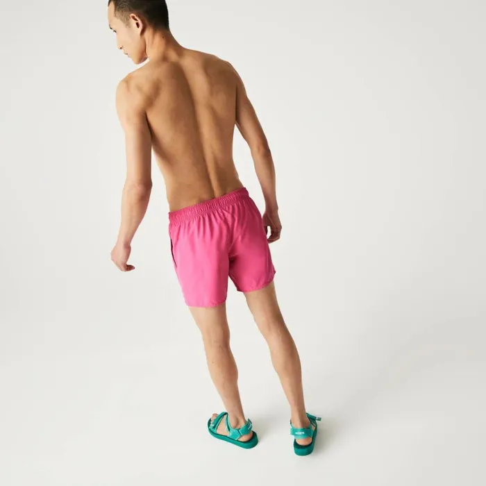 Shorts and Swim Men Lacoste Men039s Lightweight Swim Shorts Pink Green 9wx