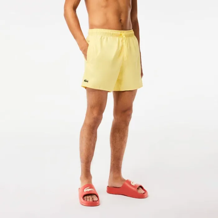Shorts and Swim Men Lacoste Men039s Lightweight Swim Shorts Yellow Green 7sh