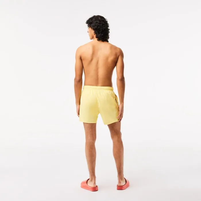 Shorts and Swim Men Lacoste Men039s Lightweight Swim Shorts Yellow Green 7sh