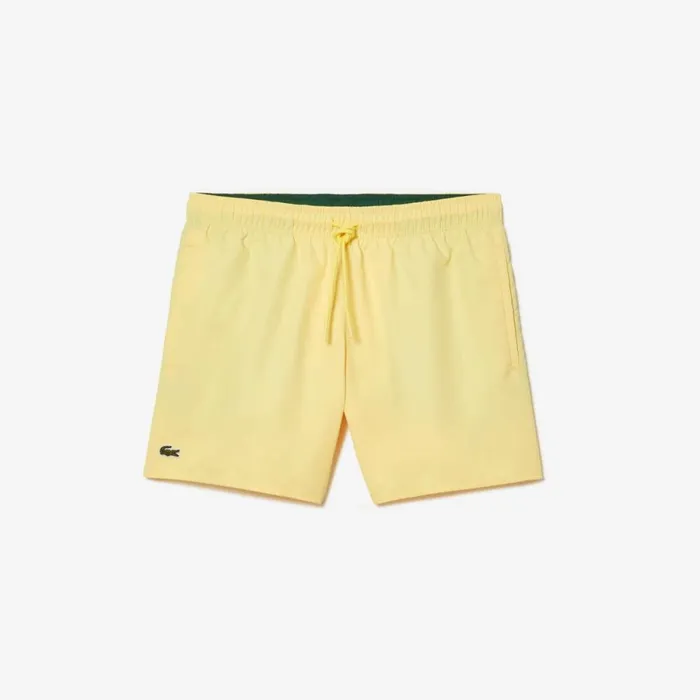 Shorts and Swim Men Lacoste Men039s Lightweight Swim Shorts Yellow Green 7sh