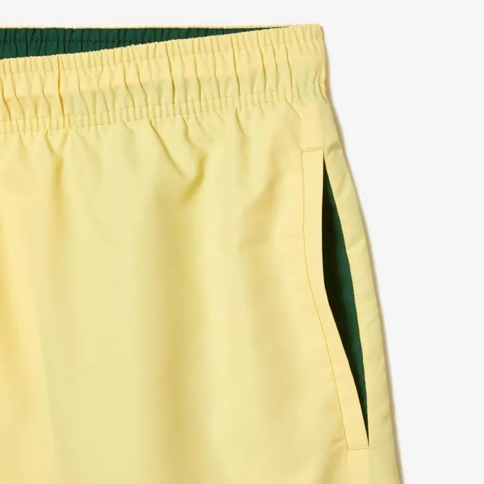 Shorts and Swim Men Lacoste Men039s Lightweight Swim Shorts Yellow Green 7sh