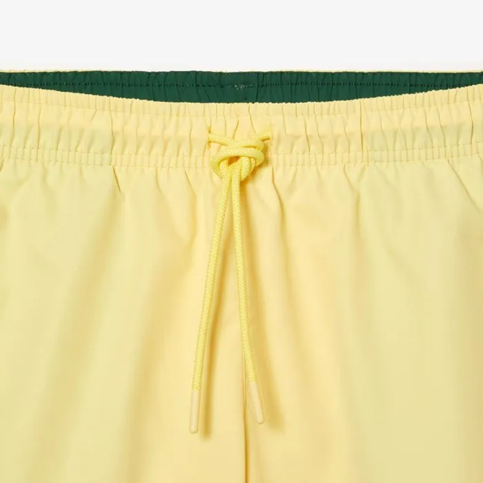 Shorts and Swim Men Lacoste Men039s Lightweight Swim Shorts Yellow Green 7sh
