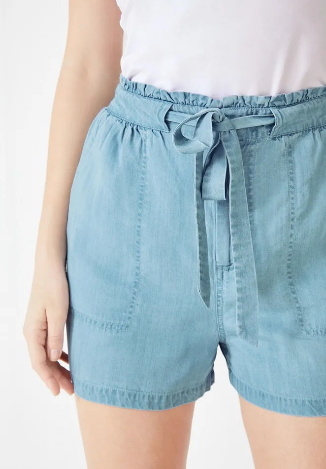 Shorts Women Hush Chambray Shorts Light Blue Authentic