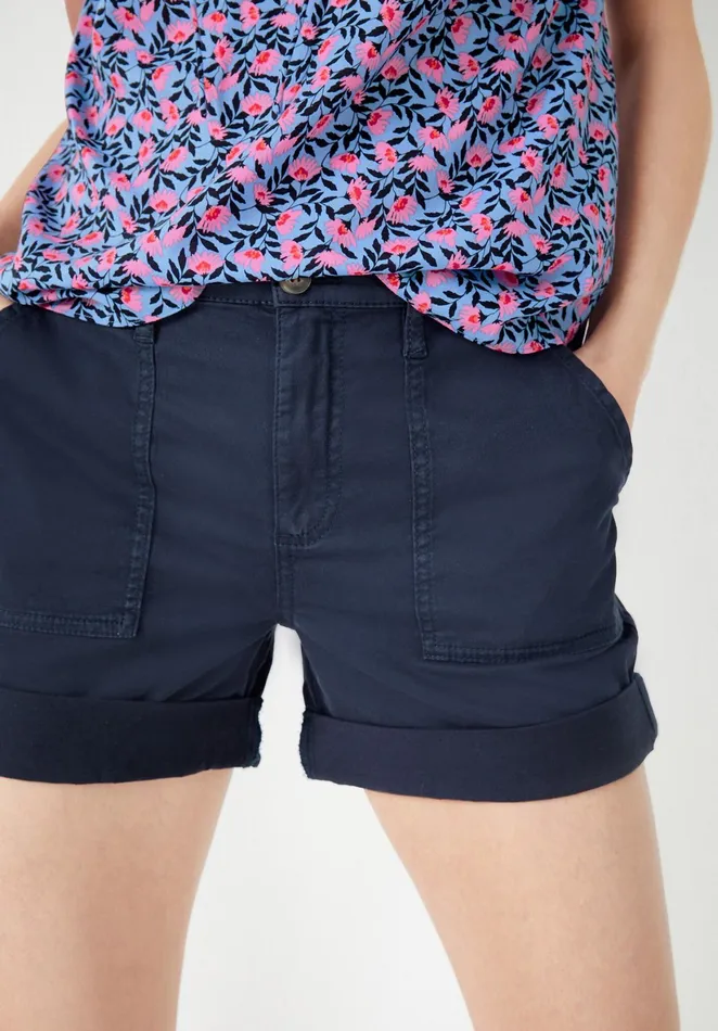 Shorts Women Hush StretchCotton Chino Shorts Midnight
