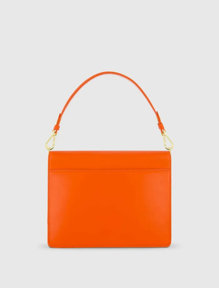 Shoulder Bags Mac Duggal Women Classic Sunset Leather Medium Shoulder Bag with Detachable Strap Sunset