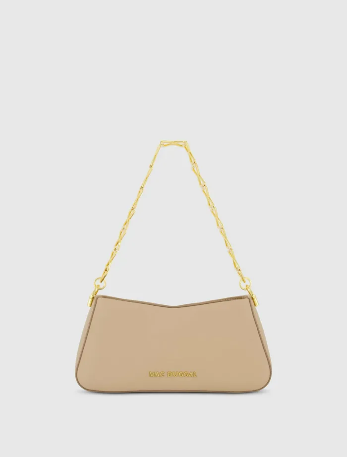 Shoulder Bags Mac Duggal Women Gold Strap Small Taupe Nappa Leather Shoulder Bag 8211 FINAL SALE Taupe Shoulder Bags Mac Duggal Women Gold Strap Small Taupe Nappa Leather Shoulder Bag 8211 FINAL SALE Taupe