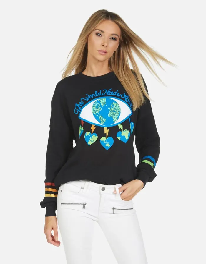 Sierra World Eye Love Black Women Lauren Moshi Long Sleeve