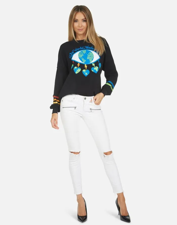Sierra World Eye Love Black Women Lauren Moshi Long Sleeve