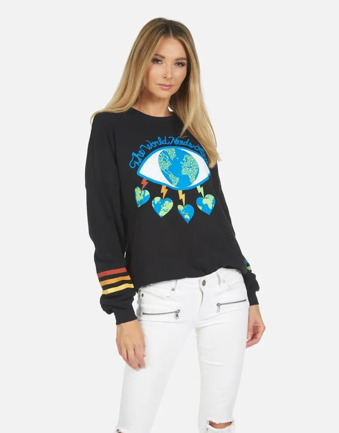 Sierra World Eye Love Black Women Lauren Moshi Long Sleeve