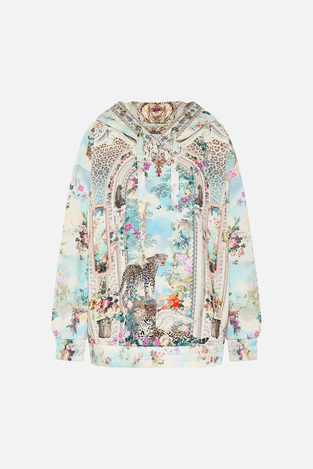 SILK BAND OVERSIZED HOODIE WITH POCKETS WE ALWAYS HAVE ALEXANDRIA We Always Have Alexandria Womens Camilla Knitwear