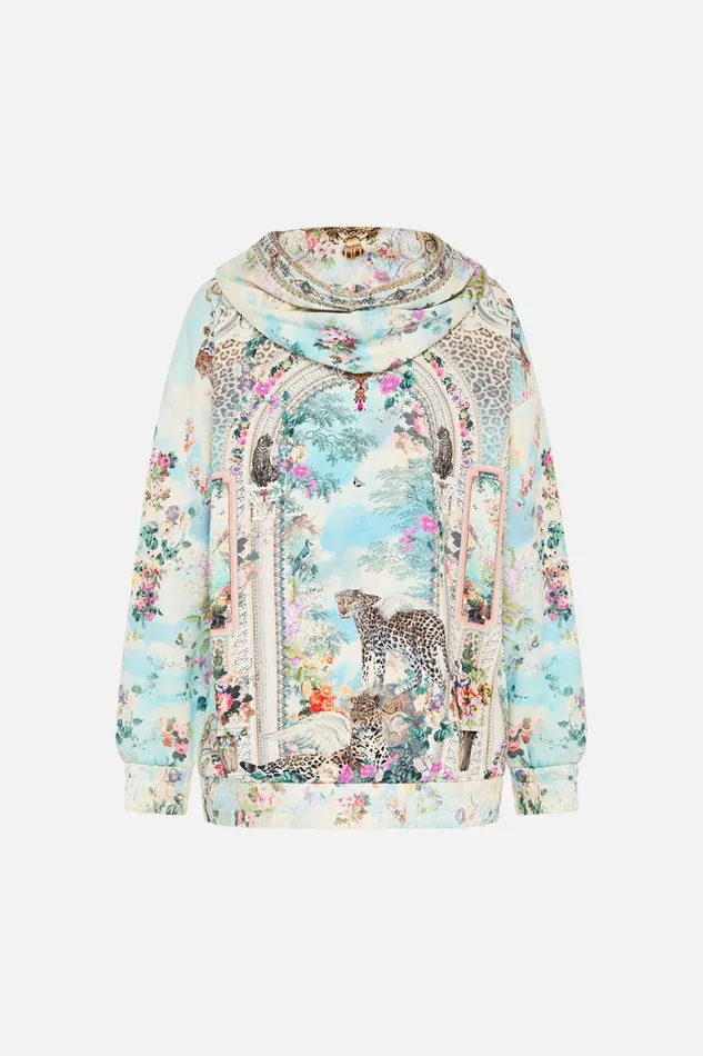 SILK BAND OVERSIZED HOODIE WITH POCKETS WE ALWAYS HAVE ALEXANDRIA We Always Have Alexandria Womens Camilla Knitwear
