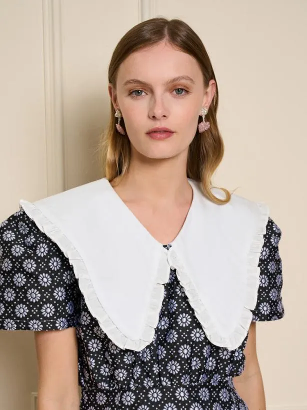Sister Jane Dresses Womenswear Camille Jacquard Mini Dress Coal Black