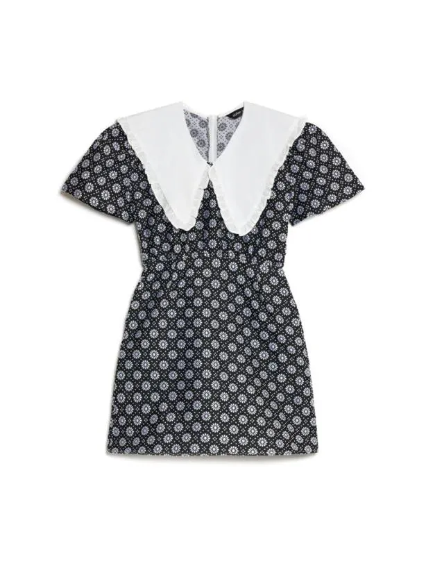 Sister Jane Dresses Womenswear Camille Jacquard Mini Dress Coal Black