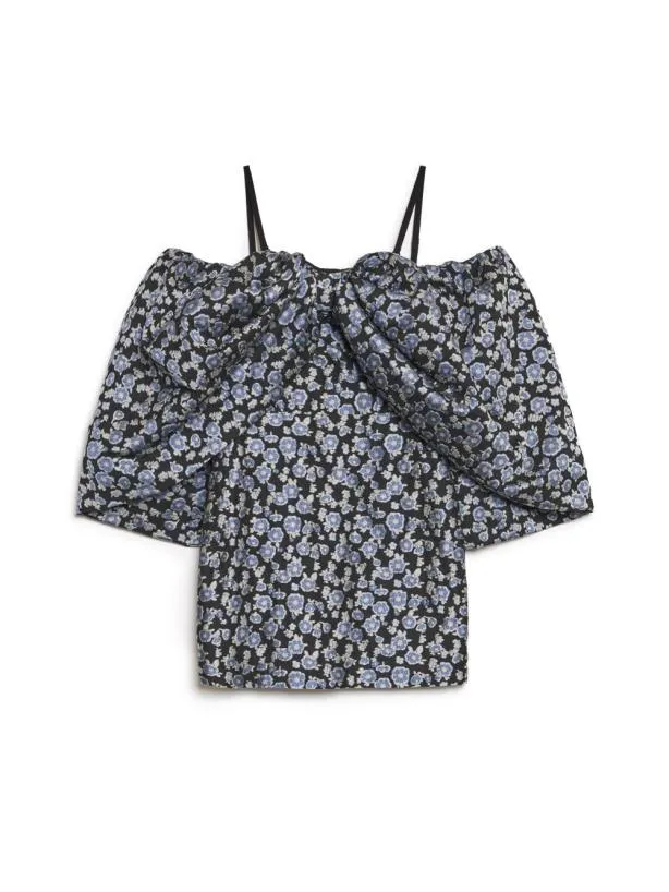 Sister Jane Dresses Womenswear DREAM Apollo Floral Puffball Dress Blue Black