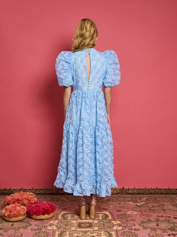 Sister Jane Dresses Womenswear DREAM Sky Lily Embroidered Midi Dress Placid Blue