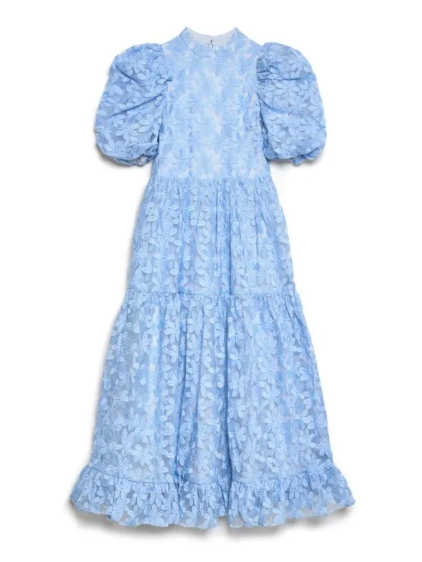 Sister Jane Dresses Womenswear DREAM Sky Lily Embroidered Midi Dress Placid Blue