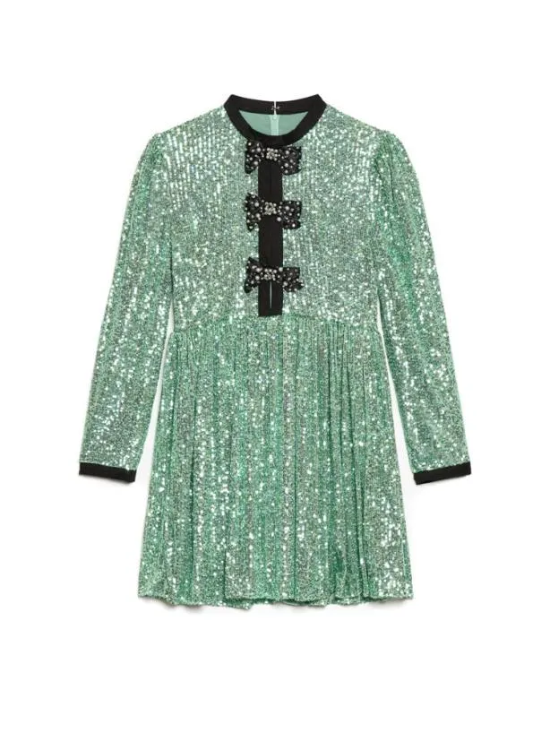 Sister Jane Dresses Womenswear DREAM Sonic Sequin Mini Dress Sea Green