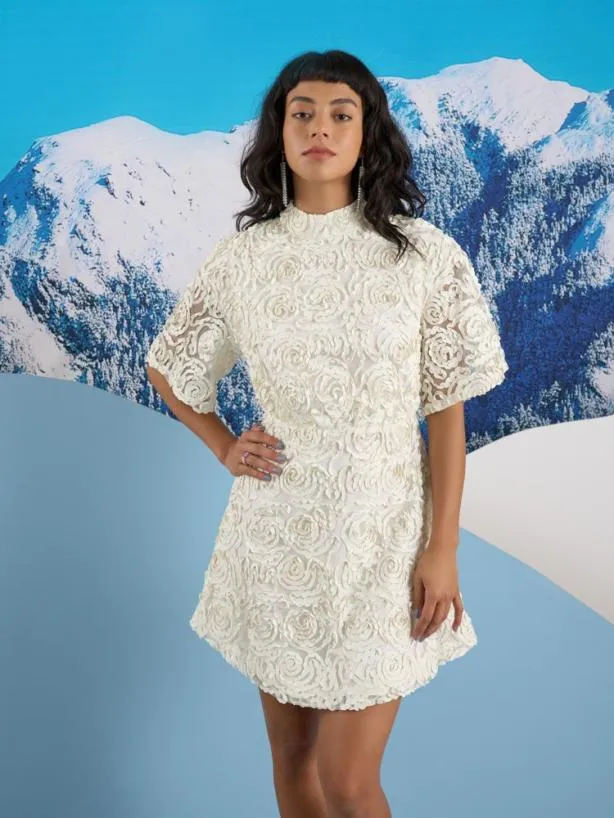 Sister Jane Dresses Womenswear Ghospell Maeve PU Mini Dress Brillant White