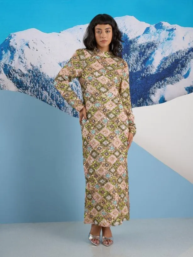 Sister Jane Dresses Womenswear Ghospell Ramona Sequin Maxi Dress Multicolour