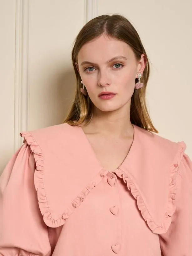 Sister Jane Dresses Womenswear Peaches Denim Mini Dress Quartz Pink